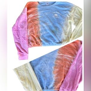 Old Navy - Tye Dye Cropped Sweatshirt